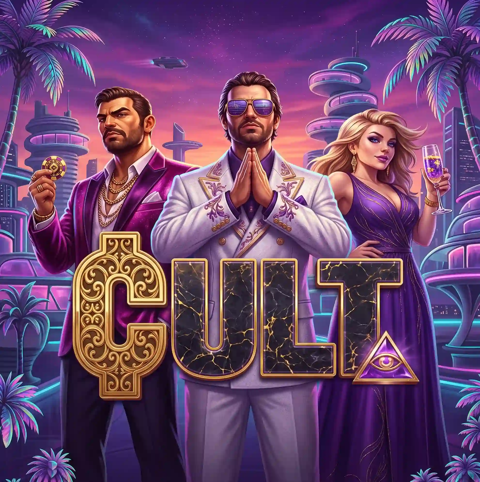 Cult casino slot game cover art